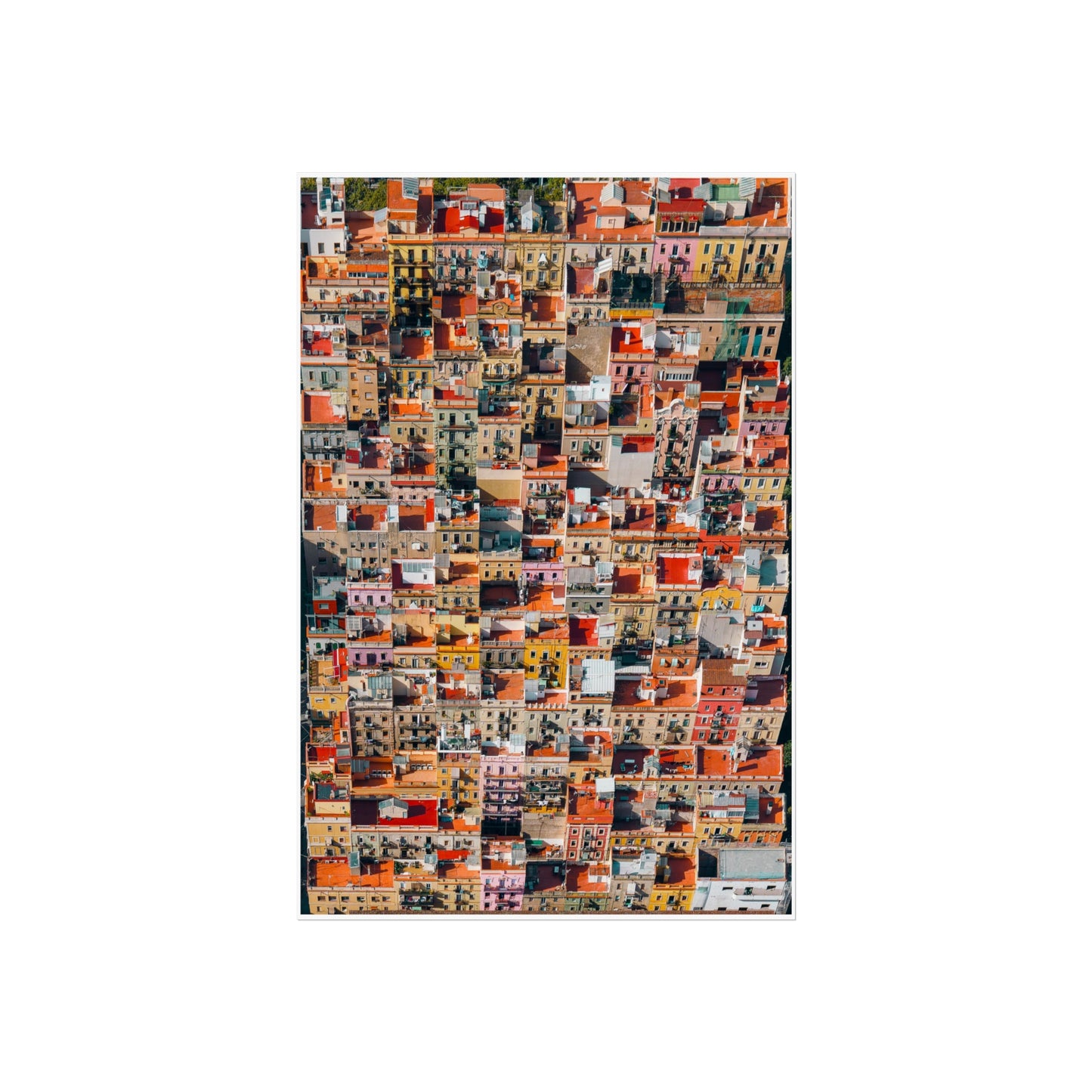 Barceloneta from Above  - Fine Art Poster