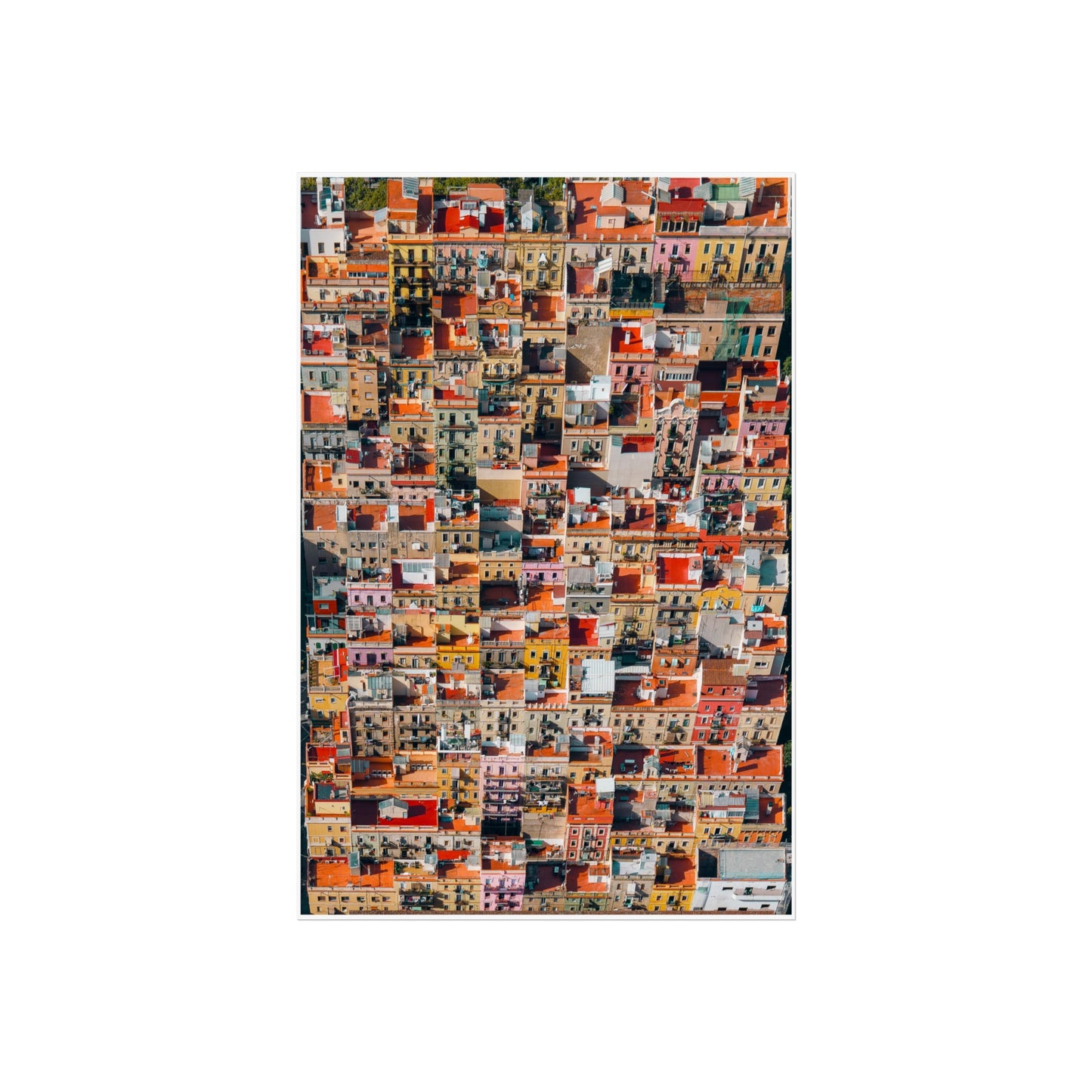 Barceloneta from Above  - Fine Art Poster