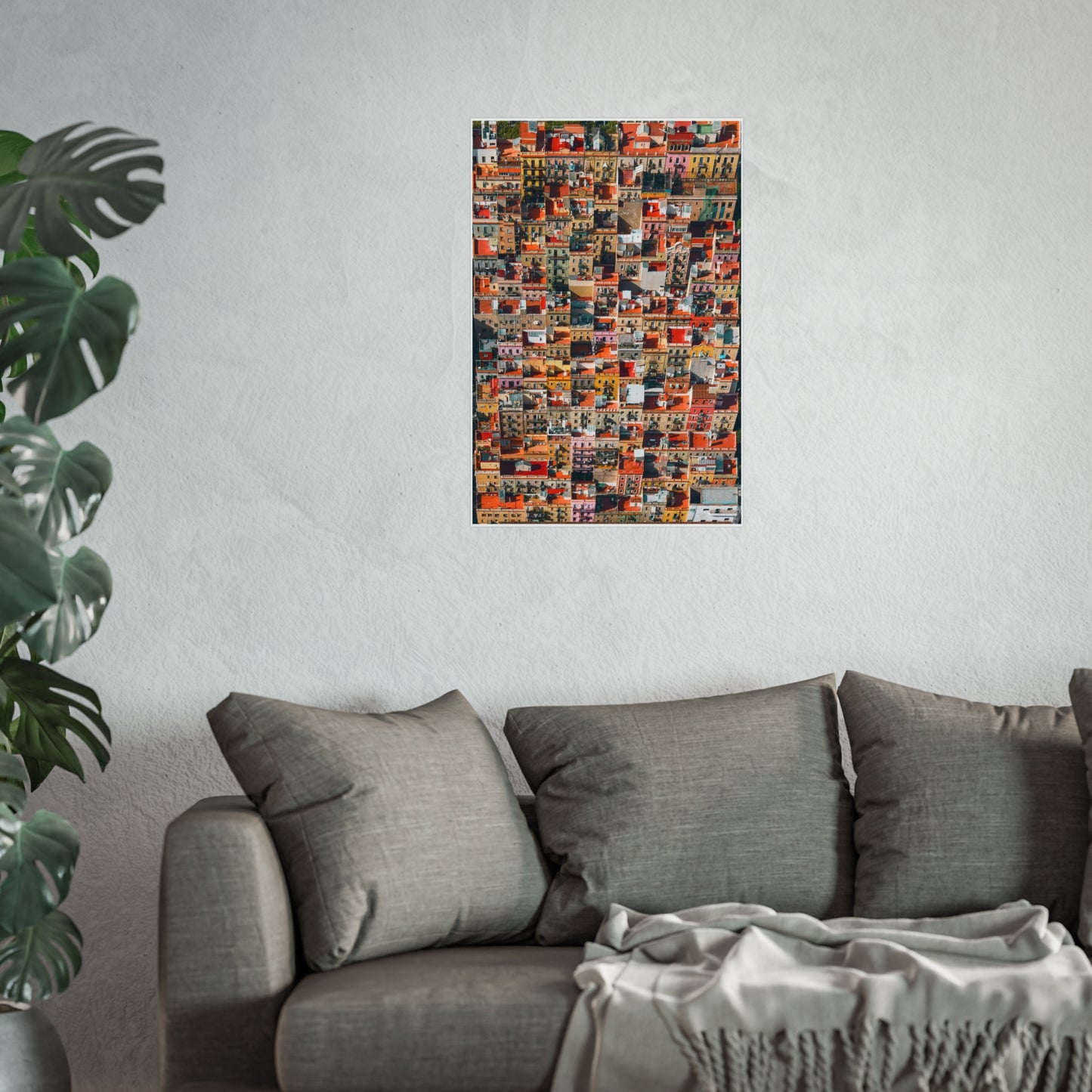 Barceloneta from Above  - Fine Art Poster