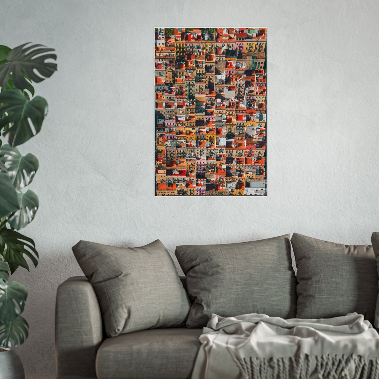 Barceloneta from Above  - Fine Art Poster