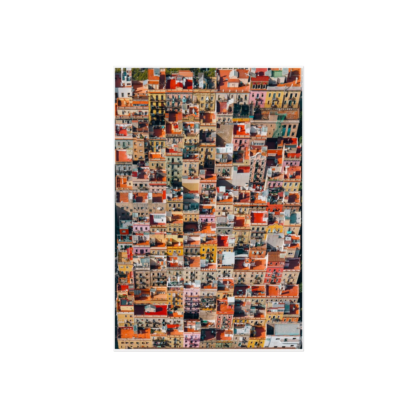 Barceloneta from Above  - Fine Art Poster